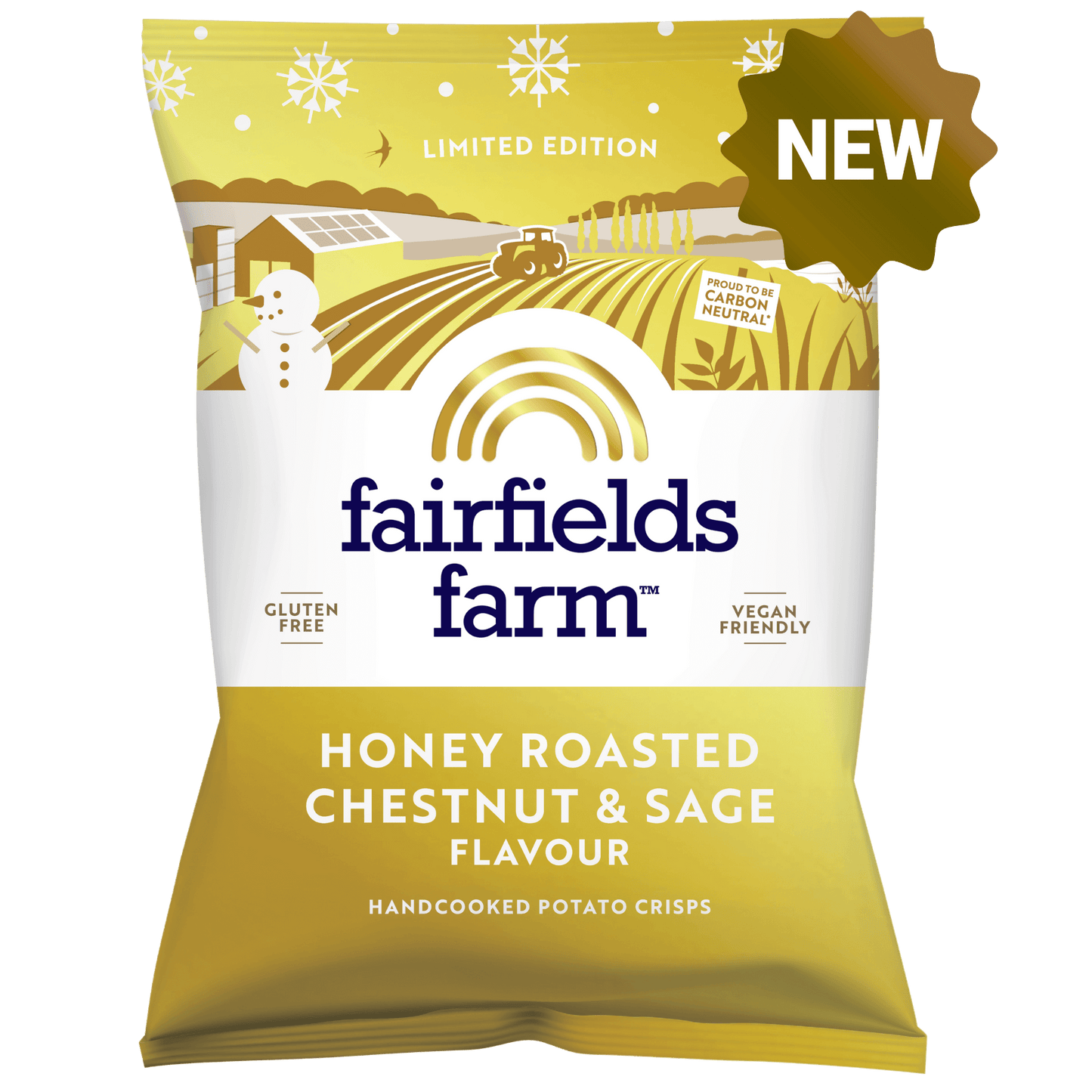 Honey Roasted Chestnut & Sage Flavour Crisps 10x150g Share Bags (Limited Edition)