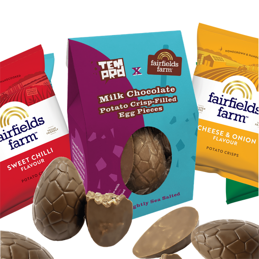 Easter Chocolate Egg Pieces + 4x150g Crisps Bundle