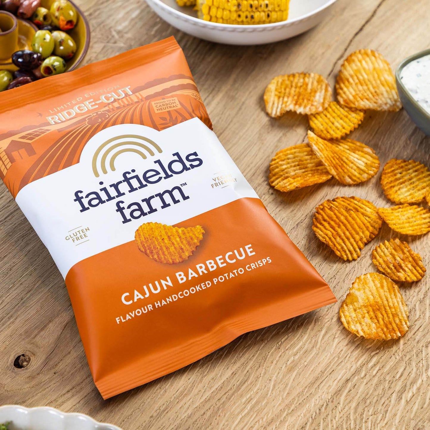 New Cajun Barbecue Ridge-Cut Crisps 10 x 150g (Limited-edition)
