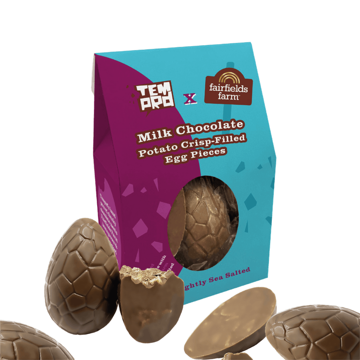 Easter Chocolate Egg Pieces + 4x150g Crisps Bundle