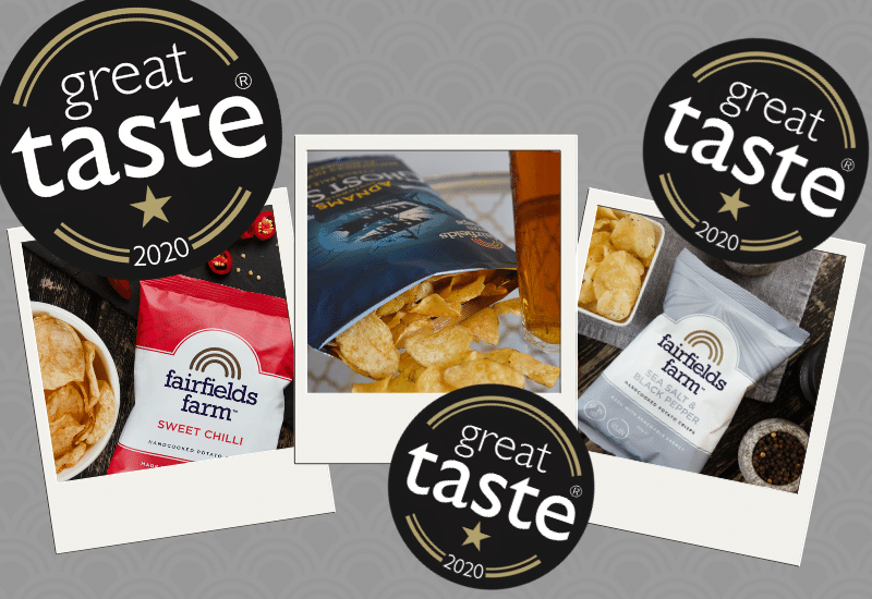 Fairfields Crisps Win 3 Great Taste Awards