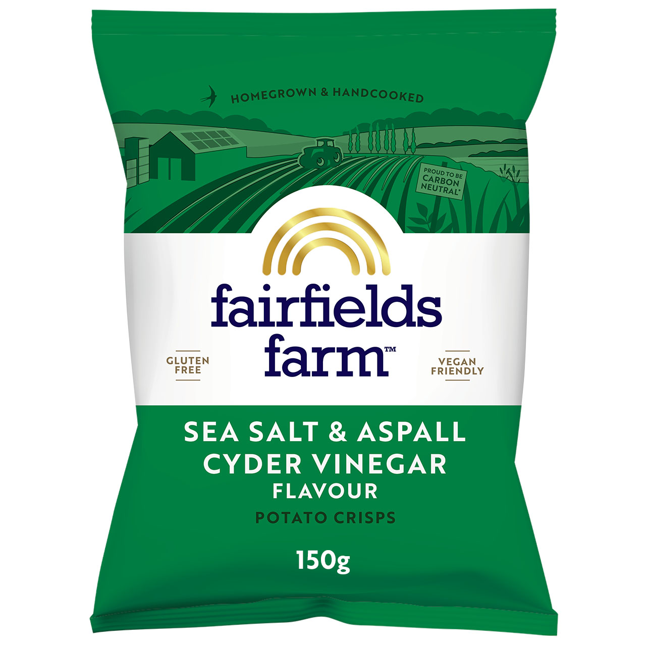 Sea Salt & Aspall Cyder Vinegar – 10 x 150g bags