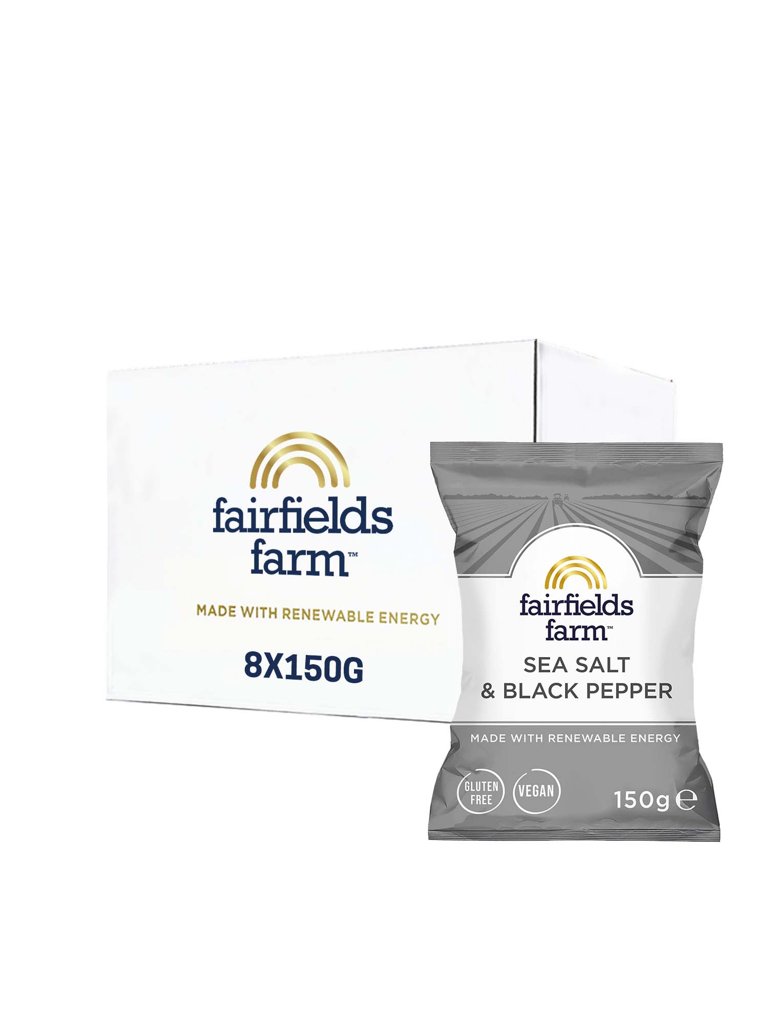 Sea Salt & Black Pepper – 8 x 150g bags